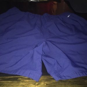 Nike dri-fit shorts men's blue w/ purple trim sz M